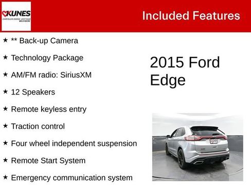 Used 2015 Ford Edge Sport w/ Equipment Group 401A AWD/4WD image 2