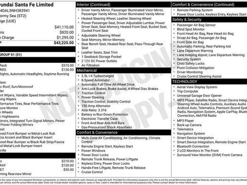 Used 2022 Hyundai Santa Fe Limited AWD/4WD image 2