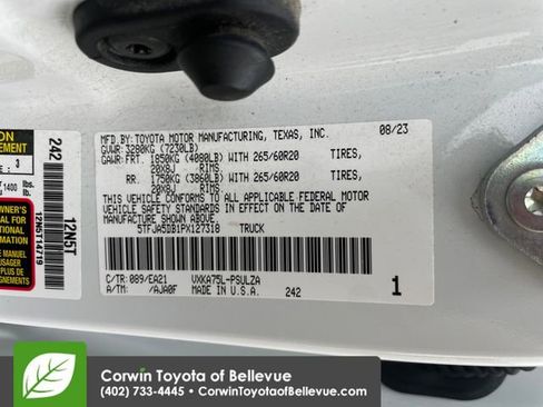 Used 2023 Toyota Tundra Limited w/ Power Package AWD/4WD image 24