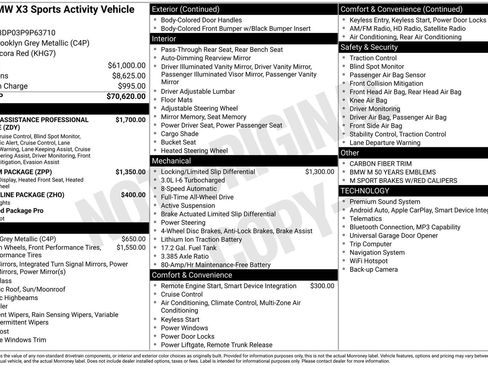 Used 2023 BMW X3 M40i image 1