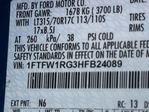 Used 2017 Ford F150 Raptor w/ Equipment Group 801A Mid AWD/4WD image 31