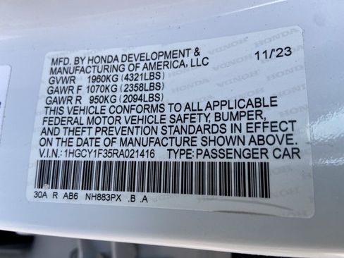 Used 2024 Honda Accord EX image 33