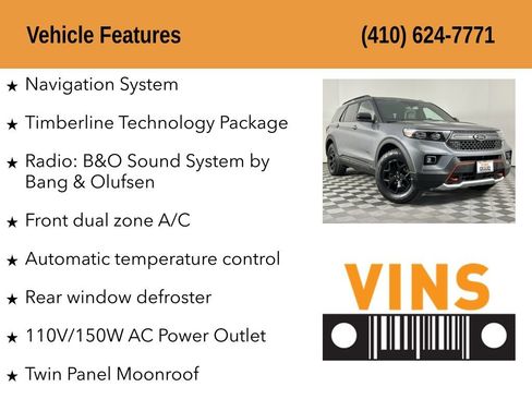 Used 2024 Ford Explorer Timberline w/ Timberline Technology Package AWD/4WD image 5