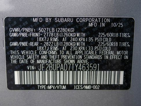 Used 2026 Subaru Outback Premium AWD/4WD image 52