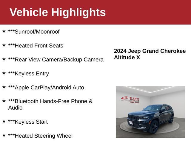 Used 2024 Jeep Grand Cherokee Altitude AWD/4WD image 4