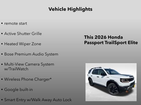 New 2026 Honda Passport TrailSport Elite image 20
