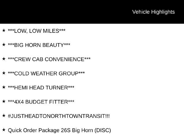 Used 2018 RAM 1500 Big Horn AWD/4WD image 1