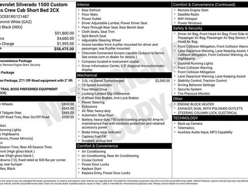 Used 2024 Chevrolet Silverado 1500 Custom Trail Boss AWD/4WD image 35