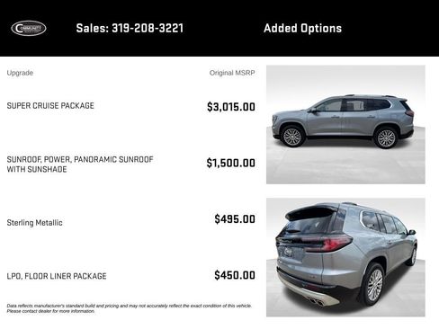 Used 2026 GMC Acadia Denali w/ Super Cruise Package AWD/4WD image 2