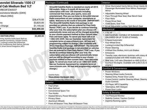 Used 2015 Chevrolet Silverado 1500 LT w/ All Star Edition image 34