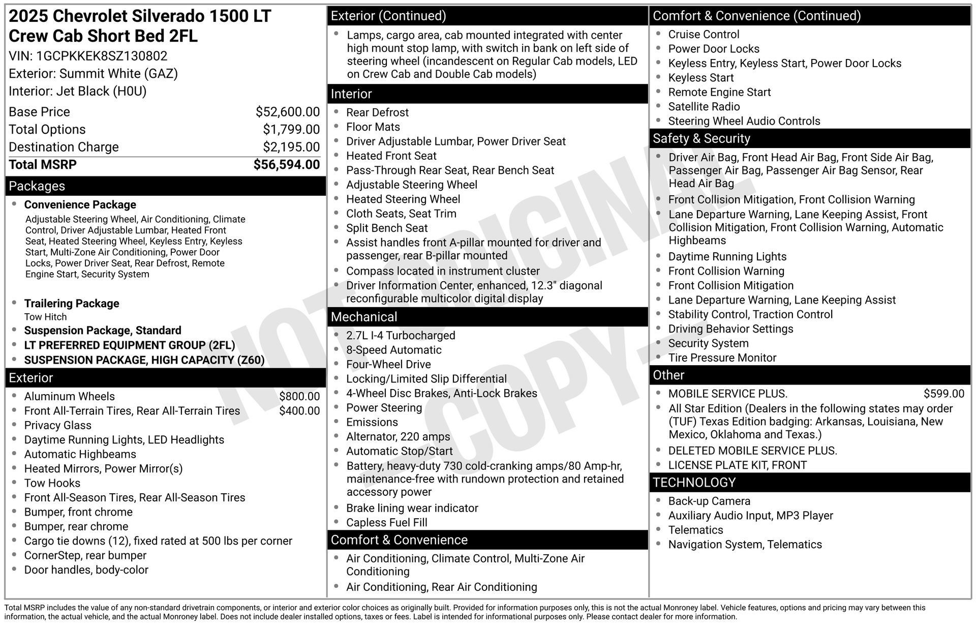 New 2025 Chevrolet Silverado 1500 LT AWD/4WD image 4