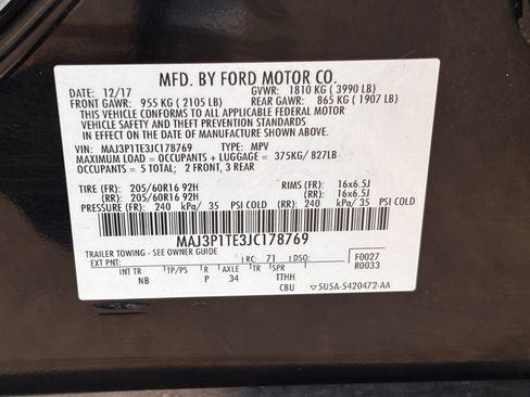 Used 2018 Ford EcoSport SE FWD image 33