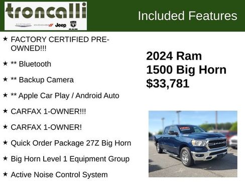 Used 2024 RAM 1500 Big Horn AWD/4WD image 5