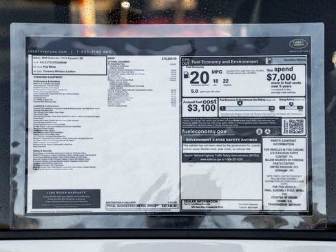 New 2026 Land Rover Defender 110 X-Dynamic SE image 33