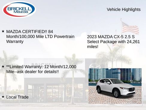 Used 2023 MAZDA CX-5 AWD 2.5 S w/ Select Package image 17