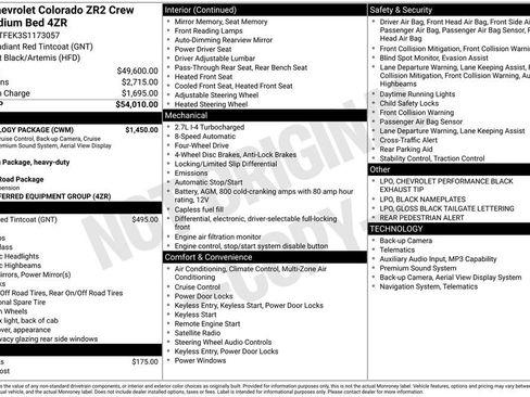 Used 2025 Chevrolet Colorado ZR2 w/ Technology Package AWD/4WD image 4