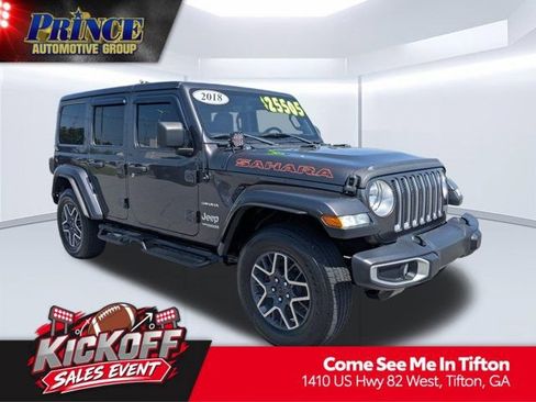 Used 2018 Jeep Wrangler Unlimited Sahara AWD/4WD image 1