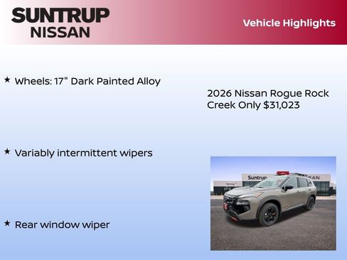 New 2026 Nissan Rogue Rock Creek w/ Rock Creek Premium Package image 38