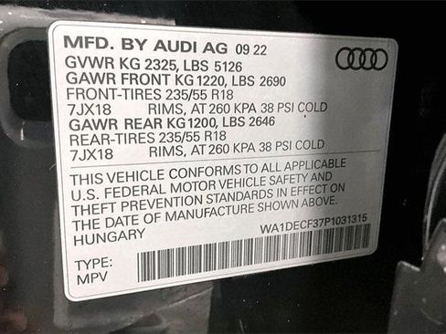 Certified 2023 Audi Q3 2.0T Premium image 33