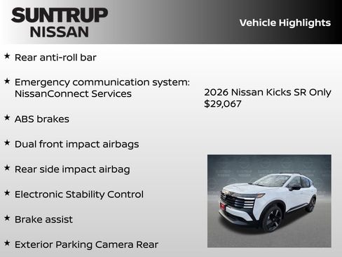 New 2026 Nissan Kicks SR w/ Cold Weather Package AWD/4WD image 23