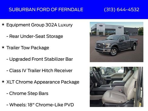 Used 2017 Ford F150 XLT w/ Equipment Group 302A Luxury image 17