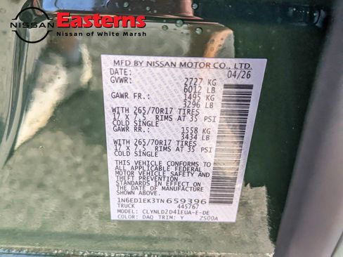 New 2026 Nissan Frontier PRO-4X AWD/4WD image 31