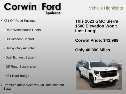 Used 2023 GMC Sierra 1500 Elevation AWD/4WD image 6
