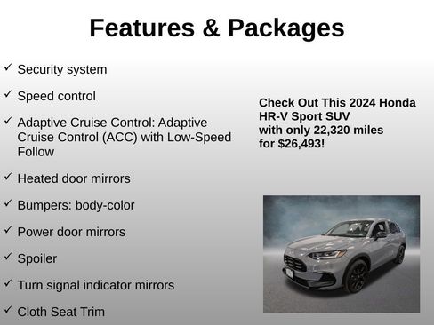 Certified 2024 Honda HR-V Sport image 20