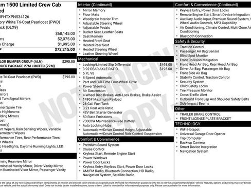 Used 2023 RAM 1500 Limited w/ Body Color Bumper Group image 44