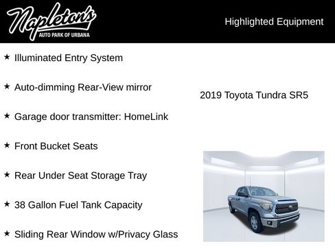 Used 2019 Toyota Tundra SR5 w/ SR5 Upgrade Package RWD image 8