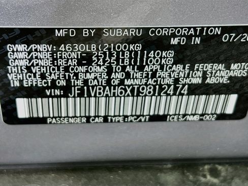New 2026 Subaru WRX Premium AWD/4WD image 24
