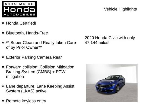 Certified 2020 Honda Civic LX image 14