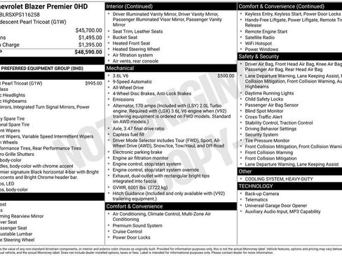 Used 2023 Chevrolet Blazer Premier AWD/4WD image 5