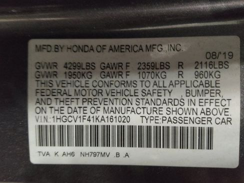 Used 2019 Honda Accord EX image 33