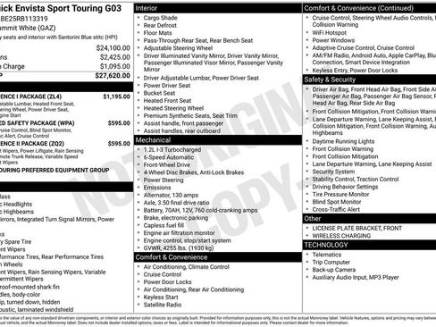 Used 2024 Buick Envista Sport Touring w/ Convenience I Package FWD image 9