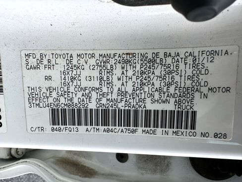 Used 2012 Toyota Tacoma 4x4 Double Cab image 19