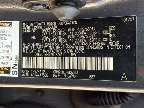 Used 2007 Toyota 4Runner SR5 RWD image 22