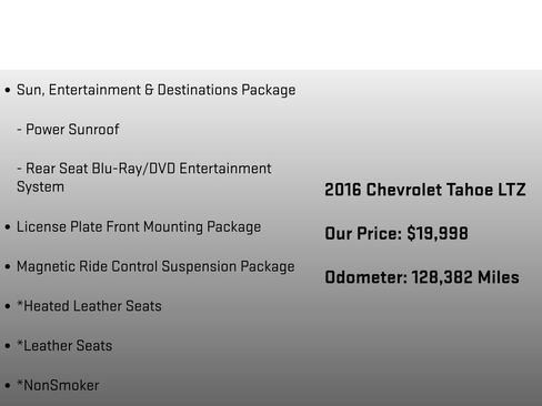 Used 2016 Chevrolet Tahoe LTZ AWD/4WD image 28
