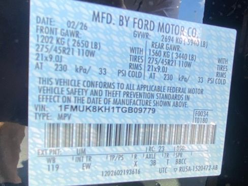 New 2026 Ford Explorer ST-Line w/ ST-Line Street Pack AWD/4WD image 32