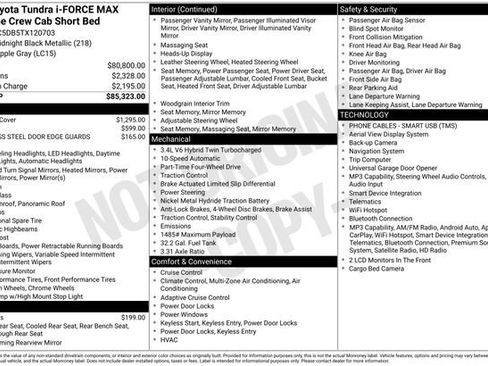 Certified 2026 Toyota Tundra Capstone AWD/4WD image 34