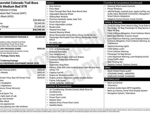Used 2025 Chevrolet Colorado Trail Boss AWD/4WD image 13
