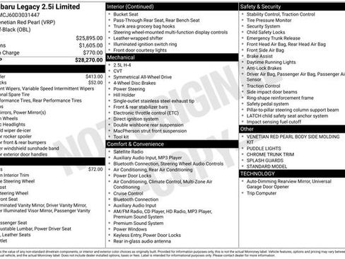 Used 2013 Subaru Legacy 2.5i Limited image 22