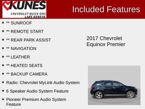 Used 2017 Chevrolet Equinox Premier w/ Enhanced Convenience Package AWD/4WD image 2