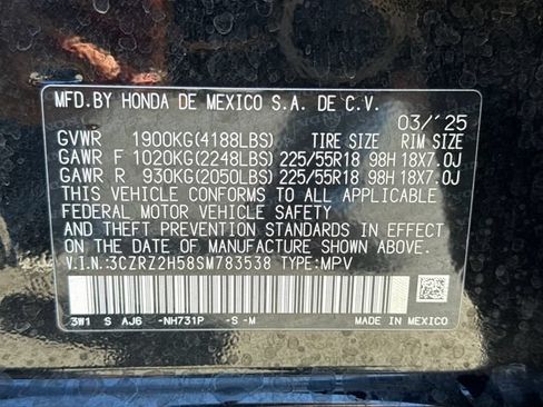 Certified 2025 Honda HR-V Sport image 19
