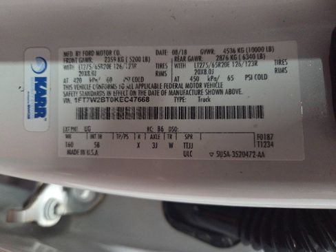 Used 2019 Ford F250 Lariat w/ Lariat Ultimate Package image 98