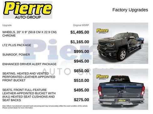 Used 2017 Chevrolet Silverado 1500 LTZ Z71 w/ LTZ Plus Package AWD/4WD image 13