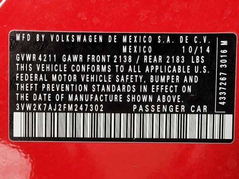 Used 2015 Volkswagen Jetta S w/ Welcome Package FWD image 33