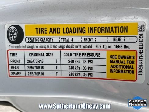 Used 2018 Chevrolet Colorado W/T w/ WT Convenience Package image 35