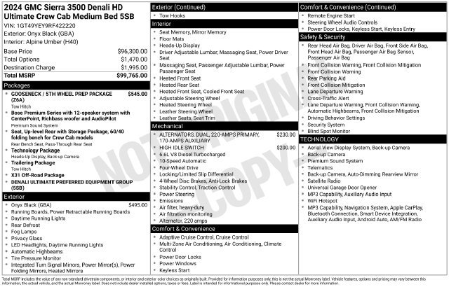 Certified 2024 GMC Sierra 3500 Denali Ultimate AWD/4WD image 6