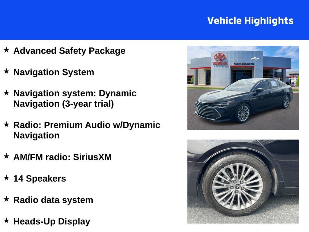 Used 2021 Toyota Avalon Limited w/ Advanced Safety Package FWD image 4